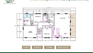 Prefab Cottage Series / Ivy 5103-64-3-30 Layout 121595
