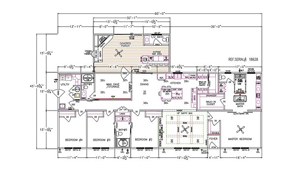 Prefab Series / The Tollison Creek 626-84-4-47 Layout 125210