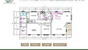 Prefab Cottage Series / Tidewater 5105-65-3-30 Layout 130375