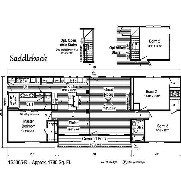 Summit Saddle / Saddleback 1S3305-R Layout 38531