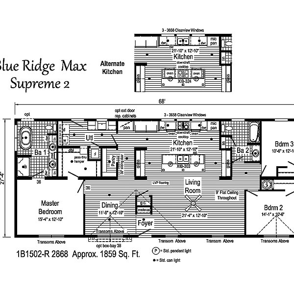 Blue Ridge MAX / Max Supreme 2 28683C Layout 38561