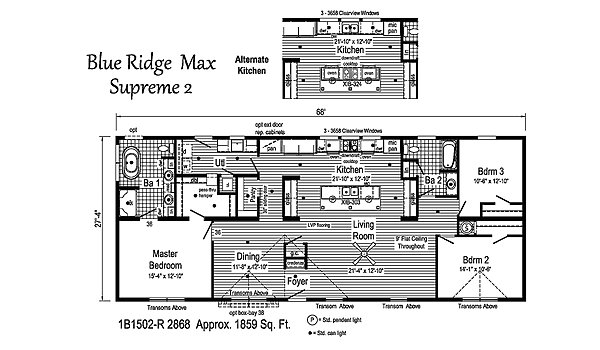 Blue Ridge MAX Supreme / Max Supreme 2 1B1502-R Layout 38561