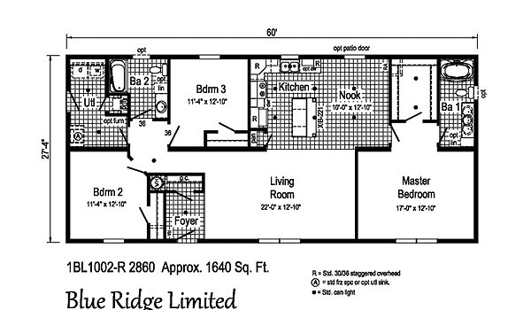 Blue Ridge Limited / BlueRidge Limited 1BL1002-R Layout 38648