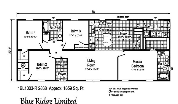 Blue Ridge Limited / BlueRidge Limited 1BL1003-R Layout 38649