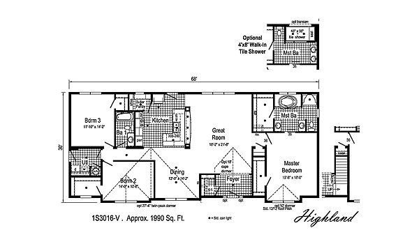 Summit / Highland 1S3016-V Layout 38760