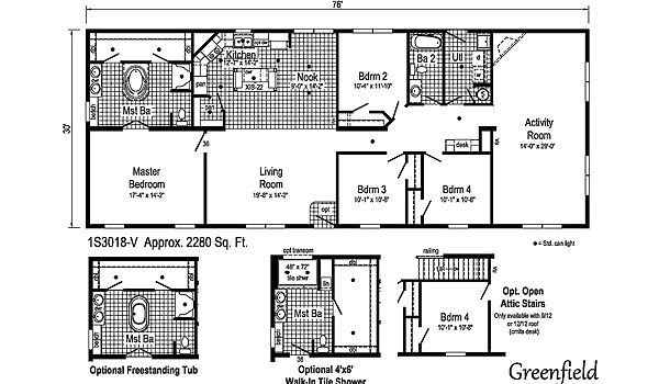 Summit / Greenfield 1S3018-V Layout 38776