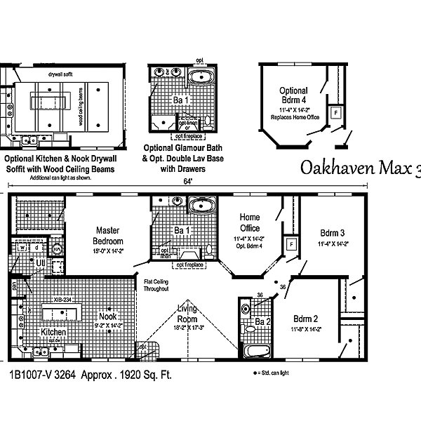 Blue Ridge MAX / Oakhaven Max 32 1B1007-V Layout 38888