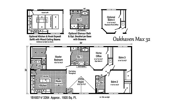 Blue Ridge MAX / Oakhaven Max 32 1B1007-V Layout 38888