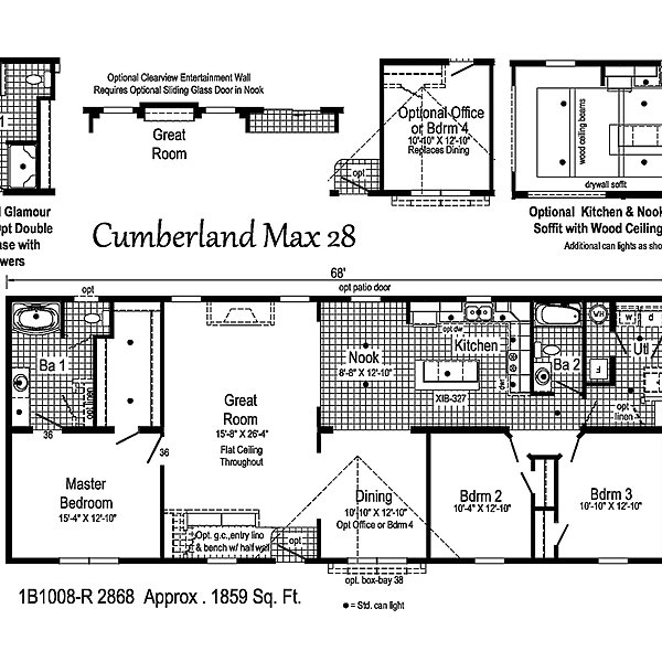 Blue Ridge MAX / Cumberland Max 28 1B1008-R Layout 38901