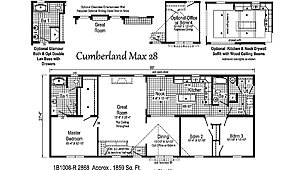Blue Ridge MAX / Cumberland Max 28 1B1008-R Layout 38901