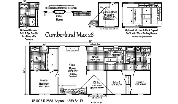 Blue Ridge MAX / Cumberland Max 28 1B1008-R Layout 38901