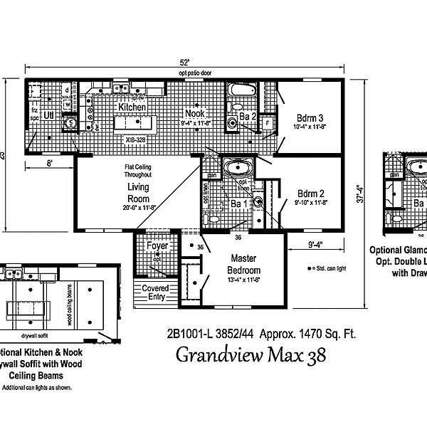 Blue Ridge MAX / Grandview Max 38 2B1001-L Layout 38930