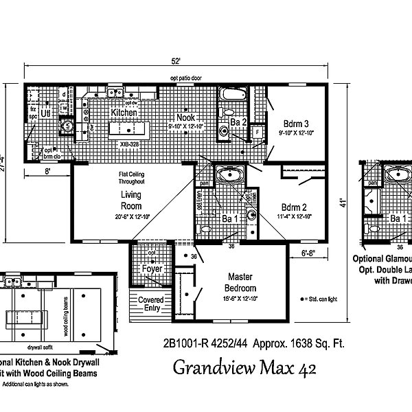 Blue Ridge MAX / Grandview Max 42 2B1001-R Layout 38931