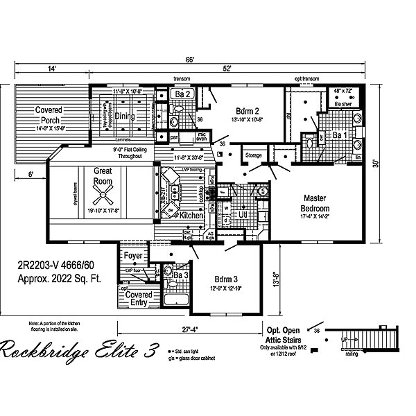 Rockbridge Elite / Elite 3 2R2203-V Layout 39714