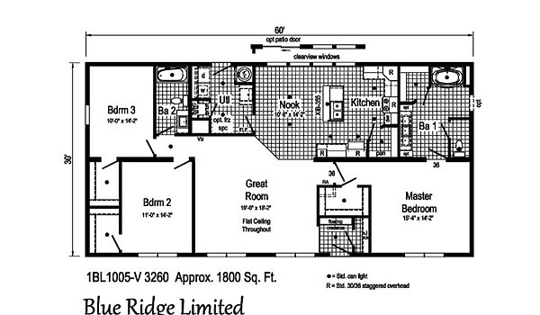 Blue Ridge Limited / 1BL1005-V1 Layout 69398