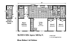 Blue Ridge Limited Cape / 1BLC1001-V Layout 94670
