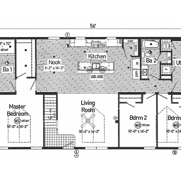 Blue Ridge Limited Cape / Hatteras 1BLC1001 Layout 94672