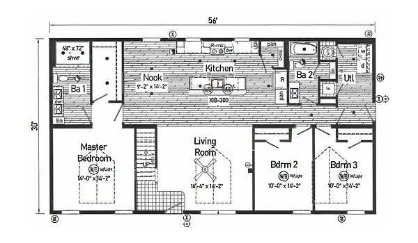 Blue Ridge Limited Cape / Hatteras 1BLC1001 Layout 94672