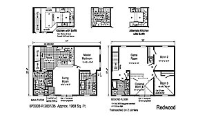 Pennwest Reserve 2-Story / Redwood 6P2002-R Layout 77412