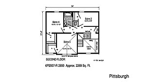 Pennwest Reserve 2-Story / Pittsburgh 6P2007-R Layout 77446