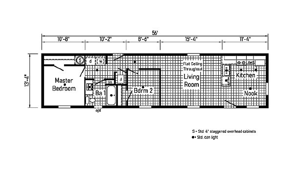 Eastland Concepts Singlewides / 14562A Layout 148123