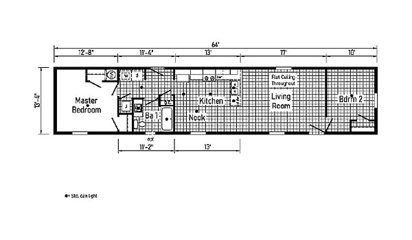 Eastland Concepts Singlewides / 14643A Layout 148124