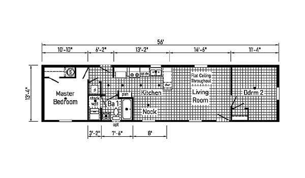 Eastland Concepts Singlewides / 14562B Layout 148125