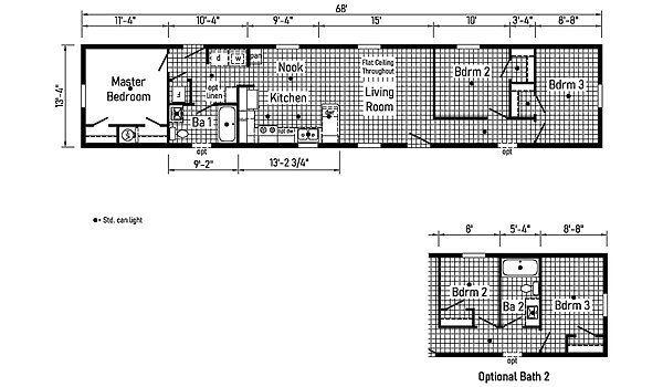 Eastland Concepts Singlewides / 14682C Layout 148182