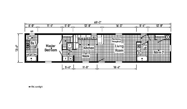 Eastland Concepts Singlewides / 14682B Layout 148183