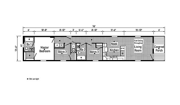 Eastland Concepts Singlewides / 14763A Layout 148186