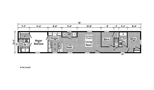 Eastland Concepts Singlewides / 14763C Layout 148187
