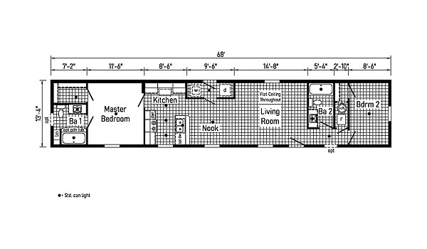 Eastland Concepts Singlewides / 14682A Layout 148188