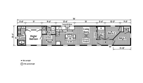 Eastland Concepts Singlewides / 14762A Layout 148189
