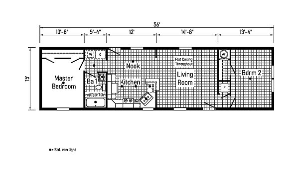 Eastland Concepts Singlewides / 16562A Layout 148200