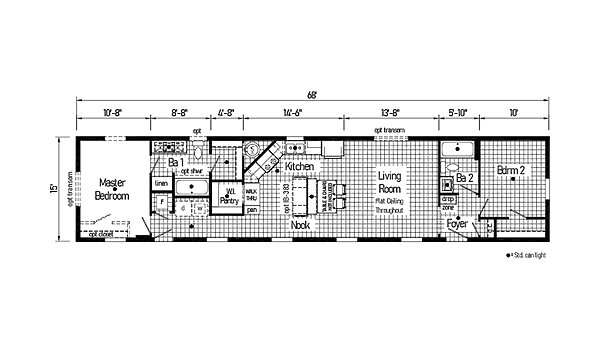 Eastland Concepts Singlewides / 16682C Layout 148202