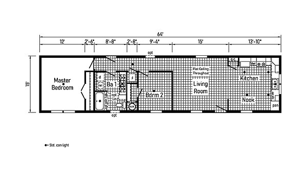 Eastland Concepts Singlewides / 16642A Layout 148204
