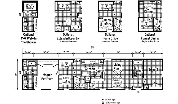 Eastland Concepts Singlewides / 16682A Layout 148206