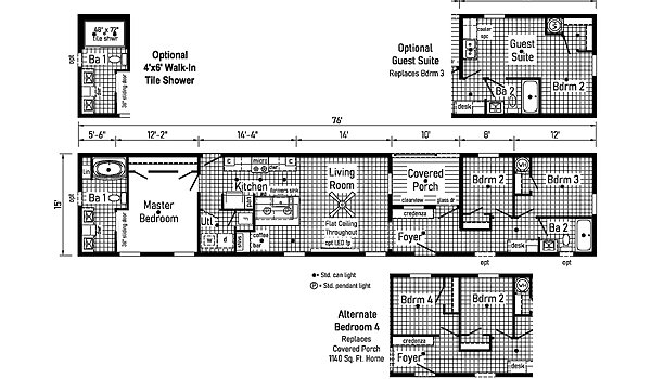 Eastland Concepts Singlewides / 16763E Layout 148229
