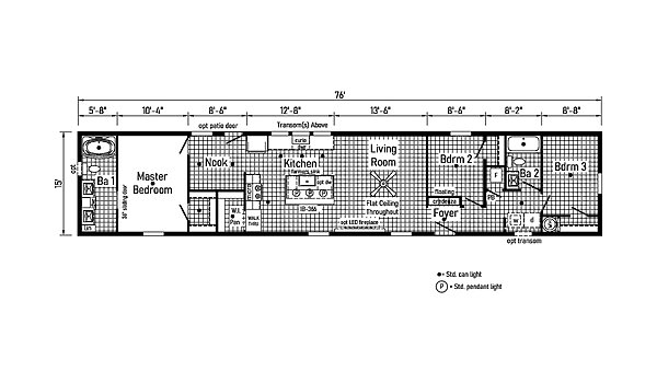 Eastland Concepts Singlewides / 16763F Layout 148230