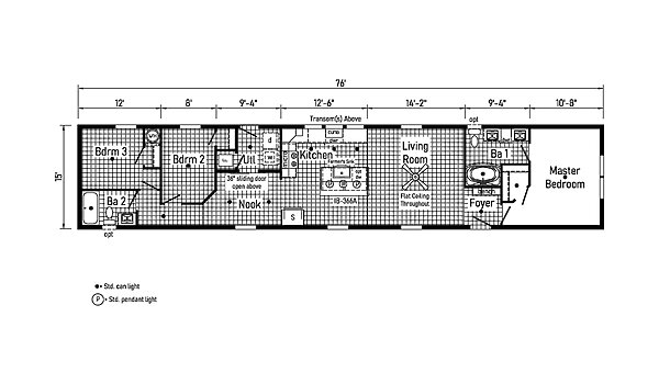 Eastland Concepts Singlewides / 16763B Layout 148231