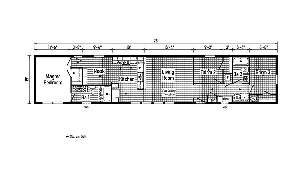 Eastland Concepts Singlewides / 16763J Layout 148232
