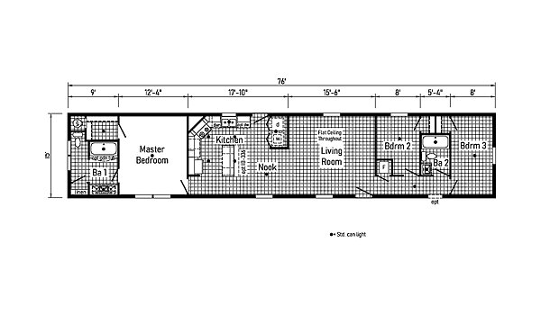 Eastland Concepts Singlewides / 16763I Layout 148235