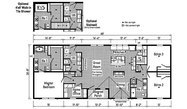 Eastland Concepts Ranch / 28683B Layout 148467