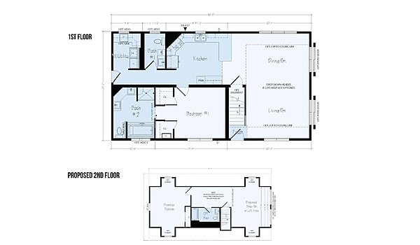Cape Cod Floor Plans / Aurora C21 Layout 125057