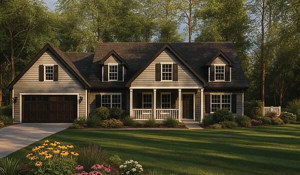 Cape Cod Floor Plans / Aurora C21 Exterior 125058