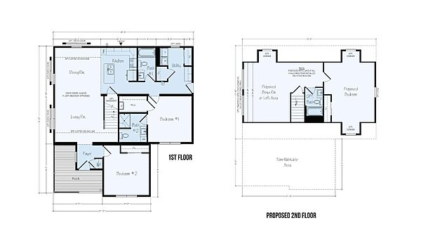 Cape Cod Floor Plans / Alaskan Series EC19 Layout 125059