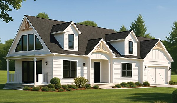 Cape Cod Floor Plans / Alaskan Series EC19 Exterior 125060