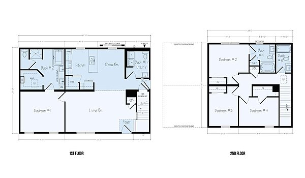 Two-Story Floor Plans / Seagull Series TS14A Layout 125441
