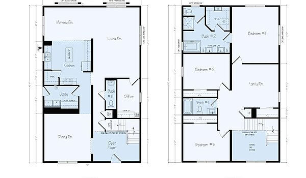 Two-Story Floor Plans / Portsmouth TS8 Layout 125447