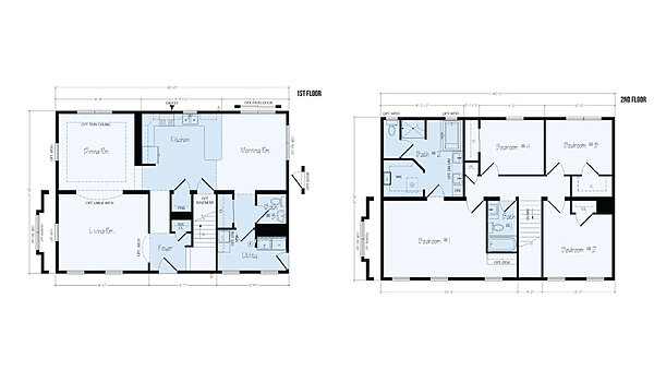 Two-Story Floor Plans / Palm Terrace TS7 Layout 125449